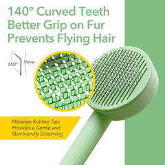 2-in-1 Grooming Brush Hair Remover Brush And Deshedding Brush For Indoor Long Haired Cats And Shedding Cats And Dogs Quick To Clean And Washable Easy Storage Suspension