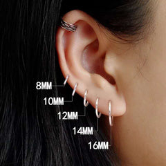 European style ear hoop earrings