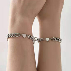 Couple Alloy Magnet Suction Couple Bracelet