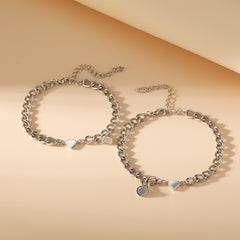 Couple Alloy Magnet Suction Couple Bracelet