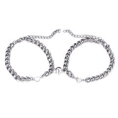 Couple Alloy Magnet Suction Couple Bracelet