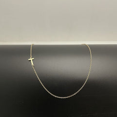 Initial Necklaces For Women, Dainty Gold Letter Necklace 14k Gold Plated Sideways Initial Necklace Cute Name Simple Choker Necklaces For Women Trendy Jewellery Gifts